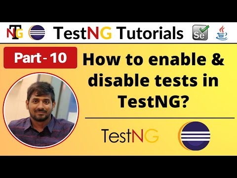 P10 - How to enable or disable test cases from testng xml file | Testing Framework |