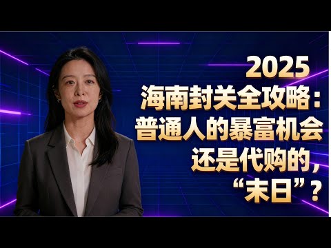 2025海南封关全攻略：普通人的暴富机会，还是代购的“末日”？