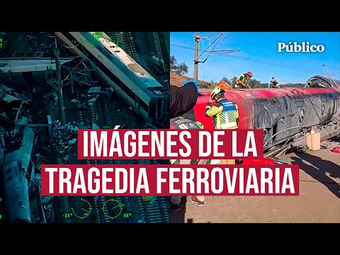 Las impactantes imágenes del accidente ferroviario de Adamuz
