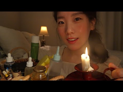 ASMR ˚.⋆🕯️🪟🌙 🌧️The Coziest Pampering To Help You Sleep 🧸 No Talking