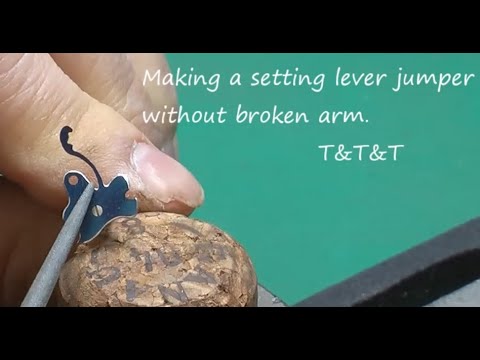 Setting lever jumper      裏押え作成