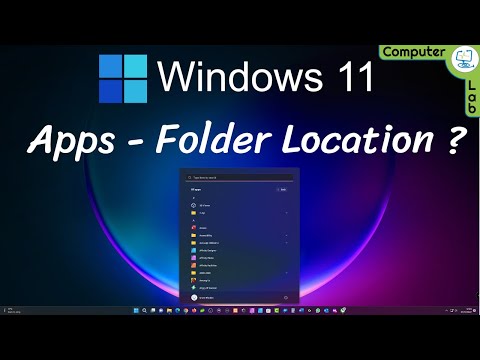 Windows 11 Apps, Folders and Files location and create desktop shorcut to App