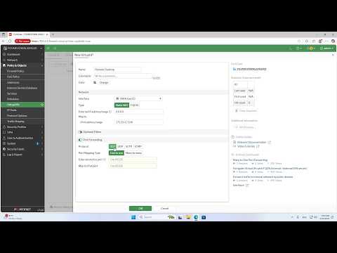 Fortigate, how to port forwarding for inside and outside access