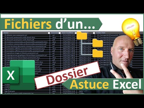 Liste des attributs de fichiers d'un dossier sans VBA Excel