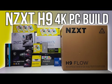 Beautiful All White Nzxt H9 Flow Pc Build FT 14700K & RTX4080 Super