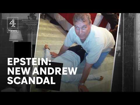 Epstein files: new photos show Andrew crouched over female