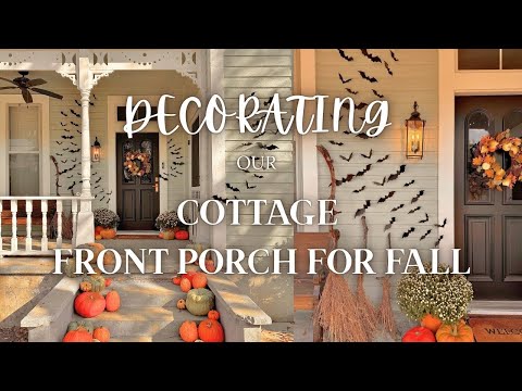 DECORATE OUR FRONT PORCH FOR FALL | Autumn Decor | Tauna Megan