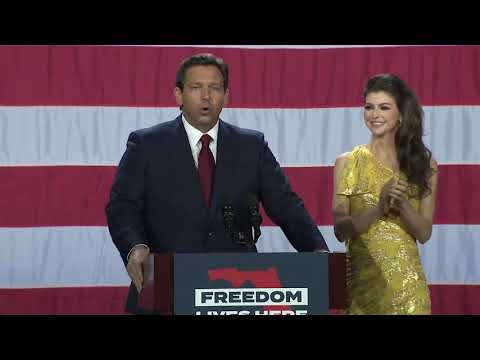 Ron DeSantis 2022 Florida Governor race victory speech