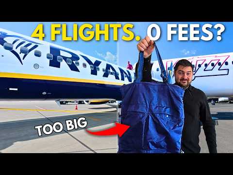 I Tried Sneaking Onto Budget Airlines 4 Times With An Oversized Bag
