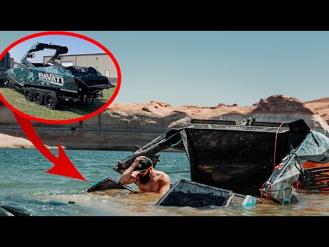 I Sunk My Brand New $400k Pavati Boat- 95 Foot Deep Recovery With @AdventuresWithPurpose