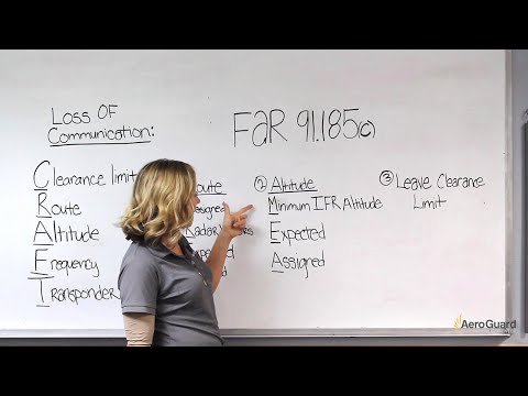 IFR Lost Communications Example Scenario – AeroGuard Flight Training Center