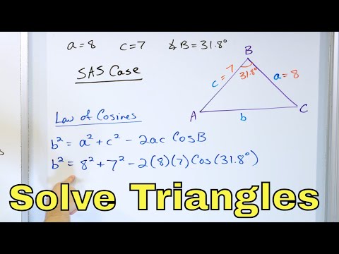 Solving Triangles w/ Law of Sines & Cosines - [2-20-10]