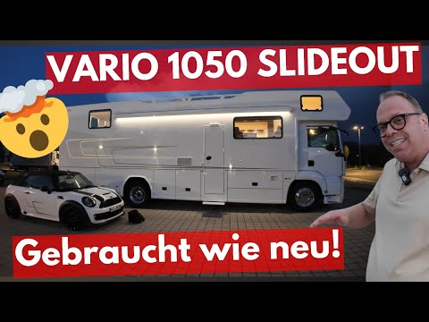60% BILLIGER ALS NEU! Gebrauchtes LUXUS WOHNMOBIL Vario Mobil 1050 MAN Mini Cabrio Slideout VOLL!