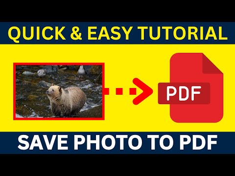 PROVEN Method to Save ANY Photo as PDF