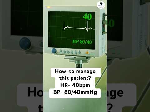 How to manage this patient? HR- 40bpm BP- 80/40 mmHg #cardiology #emergency #icu