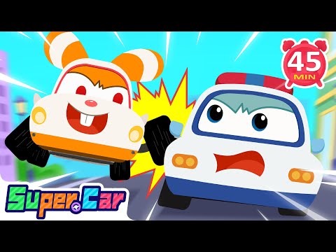 危險的兔子車 + 更多車車兒歌🎵 | 交通工具 | 熱門TOP | 兒歌 | 📺 動畫 | 超級汽車兒歌 | 超級汽車