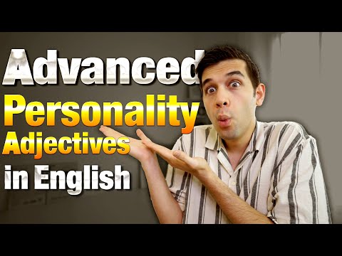 Advanced Personality Adjectives In English!