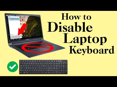 How to Disable Laptop Keyboard Windows 10 When External Plugged in