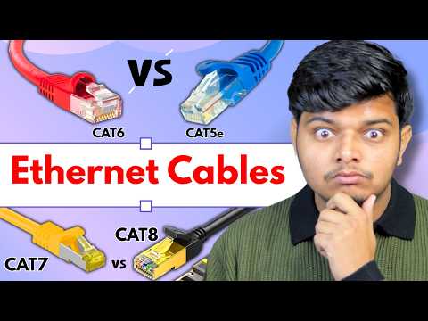 Ethernet Cables: CAT5e Vs CAT6 Vs CAT6e Vs CAT7 LAN Cable (Hindi)