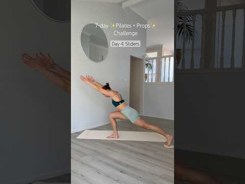🤩 Sliders Workout #workoutchallenge #pilates #pilatesprops #homeworkout