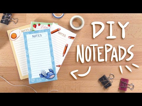 DIY Notepads | Very easy + Printable Patterns!