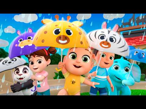 Rain Rain Go Away Song (Zoo Animals Version)+More Newborn Educational Nursery Rhymes & Kids Songs
