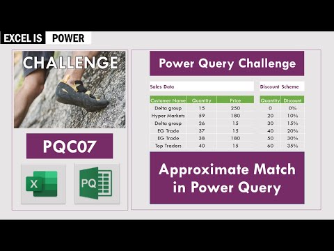 Power Query Challenge: Approximate Match in Power Query (PQC07)