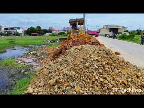 Good Skills Job Removal Clearing Trash & Clear Land Filling Up Processing BY Dozer & Dump Trucks