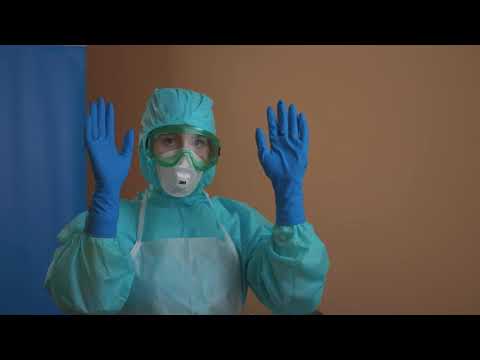 Порядок надевания и снятия защитного комплекта (женщины)