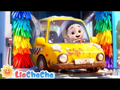 Car Wash Adventure | EP228 | Let's Wash the Cars🚜🛻🚓 | Nursery Rhymes & Kids Songs | LiaChaCha