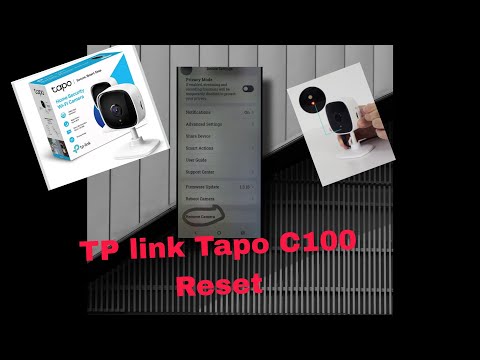 How To Reset Tapo C100 with Reset switch or Tapo application 