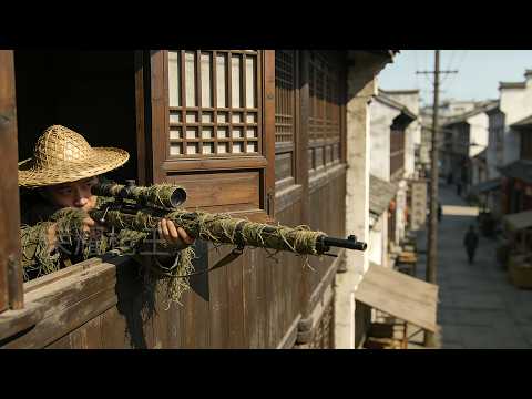 Sniper Film! The exiled beggar tore off his disguise, landing precise headshots, terrifying Japs!