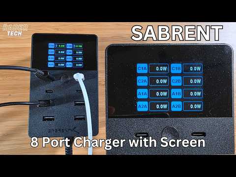 Sabrent 8 Port Charger with Screen | Destroys my old charger, not even a comparison