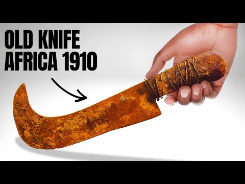 Restoring 150 Year Rusty Machete Knife | Survival Tool Restoration