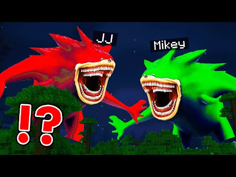 Why JJ and Mikey Become Scary Shin Sonics at Night and Attack The Village in Minecraft - Maizen?!