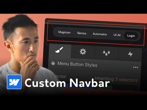 Basic Custom Navbar tutorial in Webflow