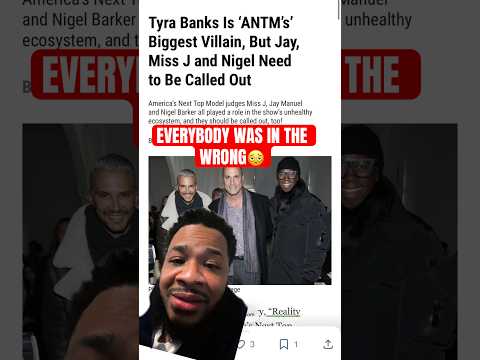 TYRA BANKS SHOULDNT BE THE ONLY ONE GETTING BACKLASH #antm #netflix #topmodel #jaymanuel