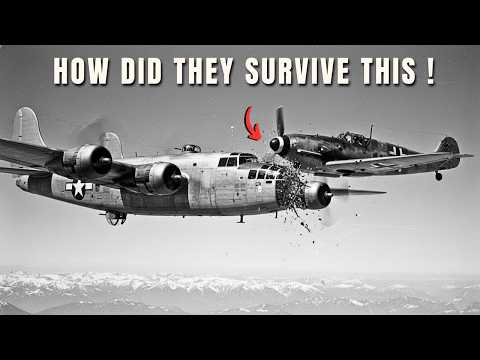 When This B-24 Liberator Collided With a Bf-109 Fighter at 20,000 Feet — Flew 300 Miles With Bombs!