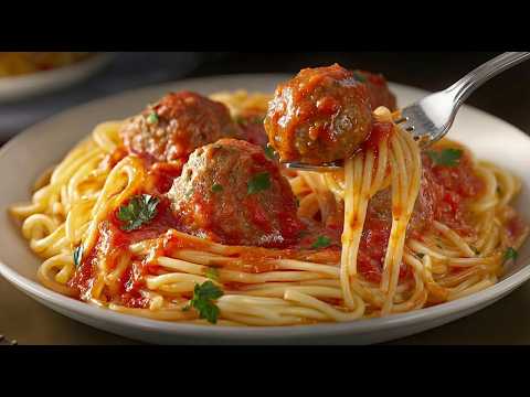 You'll love these meatballs in a tomato sauce served with pasta! Cheap and easy!