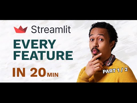 The Streamlit Epic Overview (part 1/2)