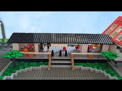 Building a LEGO train station for my lego city