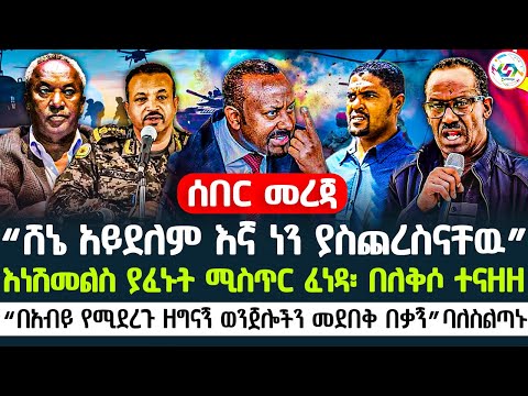 🔴“ሸኔ አይደለም እኛ ነን ያስጨረስናቸዉ” እነሽመልስ ያፈኑት ሚስጥር ፈነዳ፡ ተናዘዘ | “በአብይ የሚደረጉ ዘግናኝ ወንጀሎችን መደበቅ በቃኝ” ባለስልጣኑ 🇪🇹