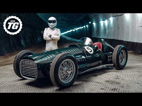 BRM’s Supercharged V16 F1 Car Sounds INSANE [4k] - TG Tunnel Run Ft. THE STIG