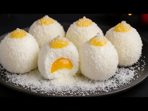 🎄Surprise your guests!  Christmas dessert "Coconut Snow", that melts in your mouth!