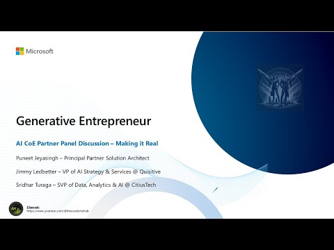 AI CoE Partner Panel Discussion - Making it Real