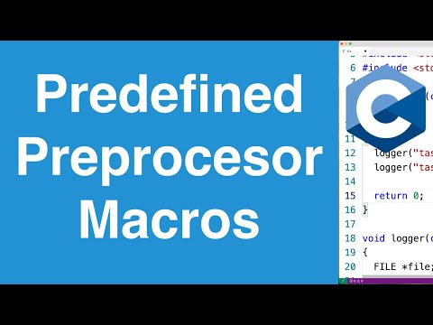 Predefined Preprocessor Macros + Log File Use Case | C Programming Tutorial