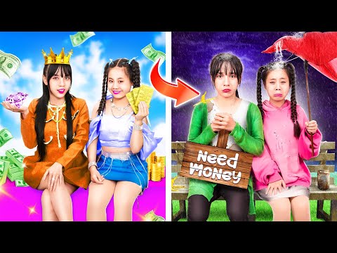 عائلة ثرية جدًا أصبحت فقيرة جدًا! عائلة غنية ضد عائلة فقيرة!