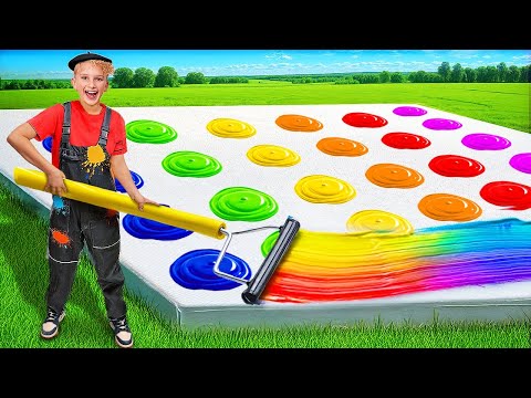 GIANT vs. SMALL Painting Art Challenge!