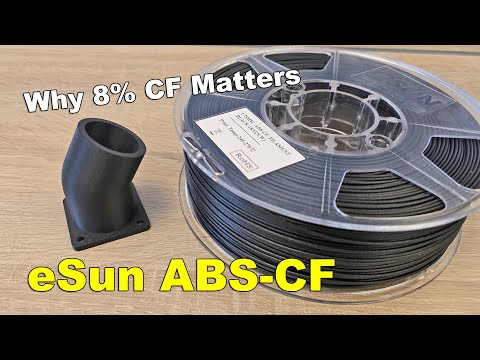 eSun ABS-CF vs eABS+ .. Stronger, Stiffer, Easier to Print?
