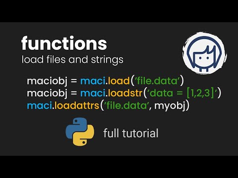 Loading maci Data in Multiple Ways | Python